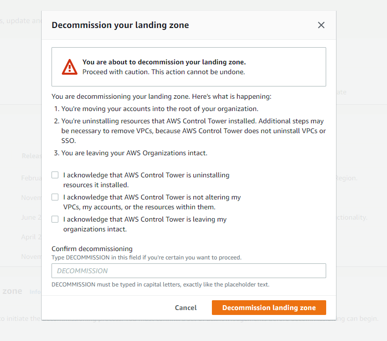 Decommissioning Process